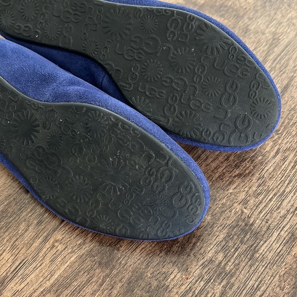 UGG Australia Twilight Blue Suede Alloway Slippers 6US - Picture 11 of 13